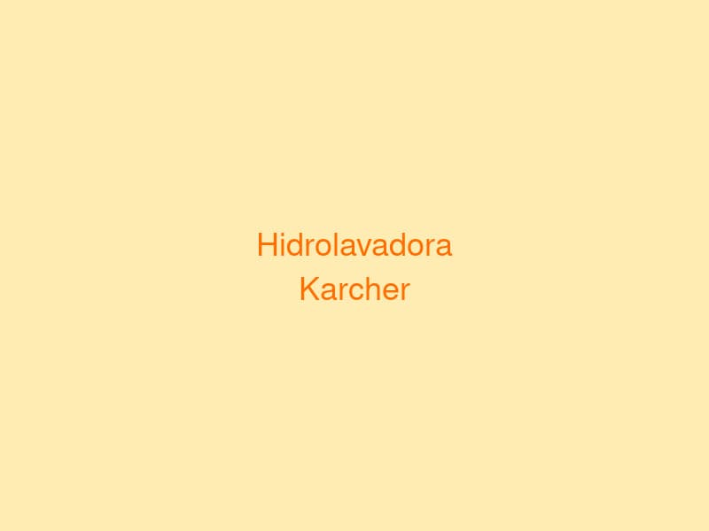 Hidrolavadora Karcher K3